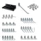 Triton Products 12 In. W x 6 In. D Black Epoxy Coated Steel Pegboard Shelf 36 pc. DuraHook Pegboard Hook Assortment 76126BK-36 - alternate 1
